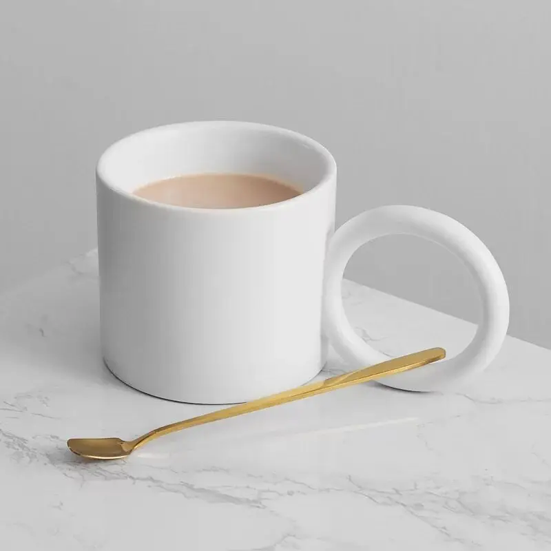 Japanese-style Coffee Cups Original Beautiful Large Espresso Mugs Brand Designer Ceramic Tea Mug Fun Office Drinking Big Ear Cup