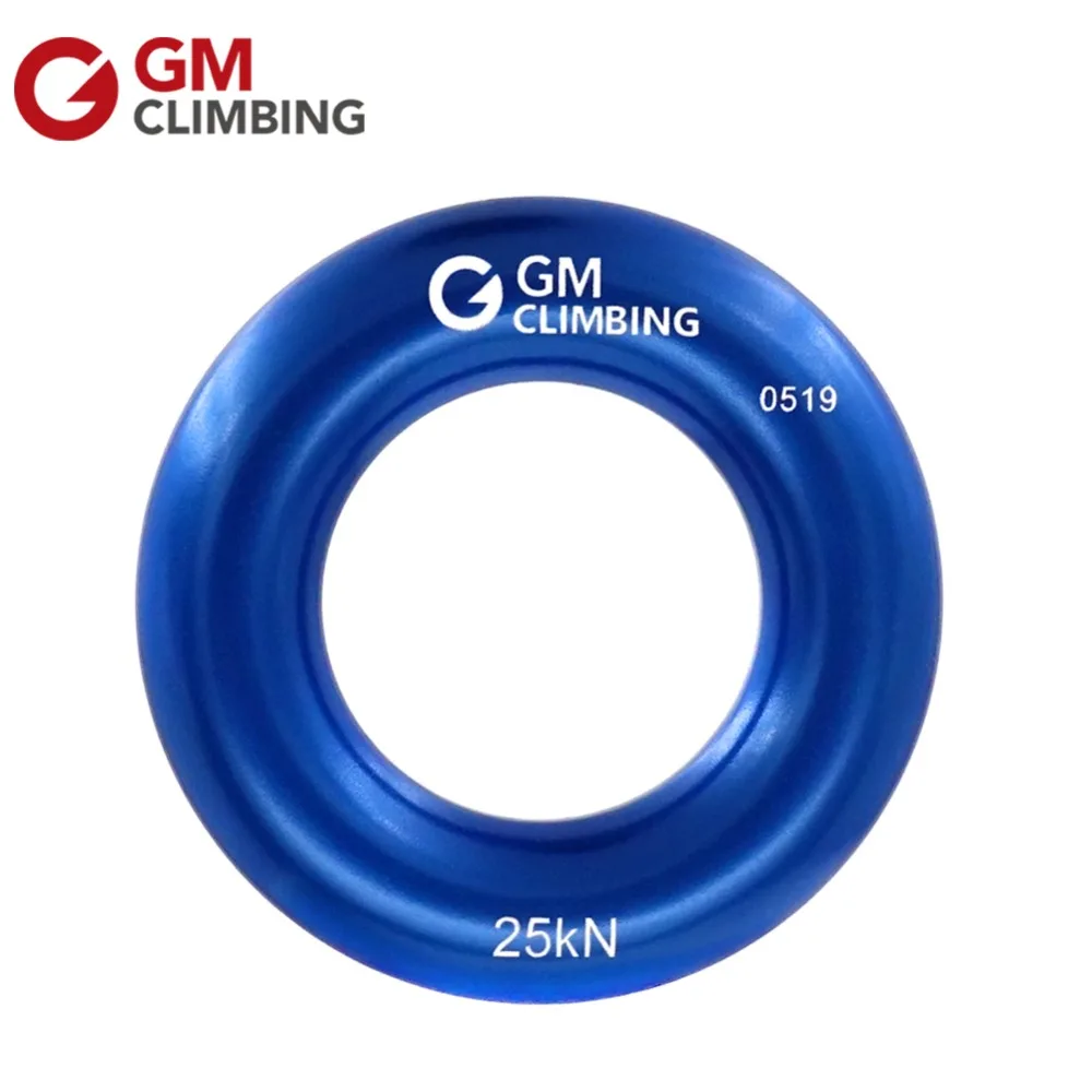 GM CLIMBING Small Aluminum Climbing Rappel Ring for Rock Climbing Arborist Rescu 
