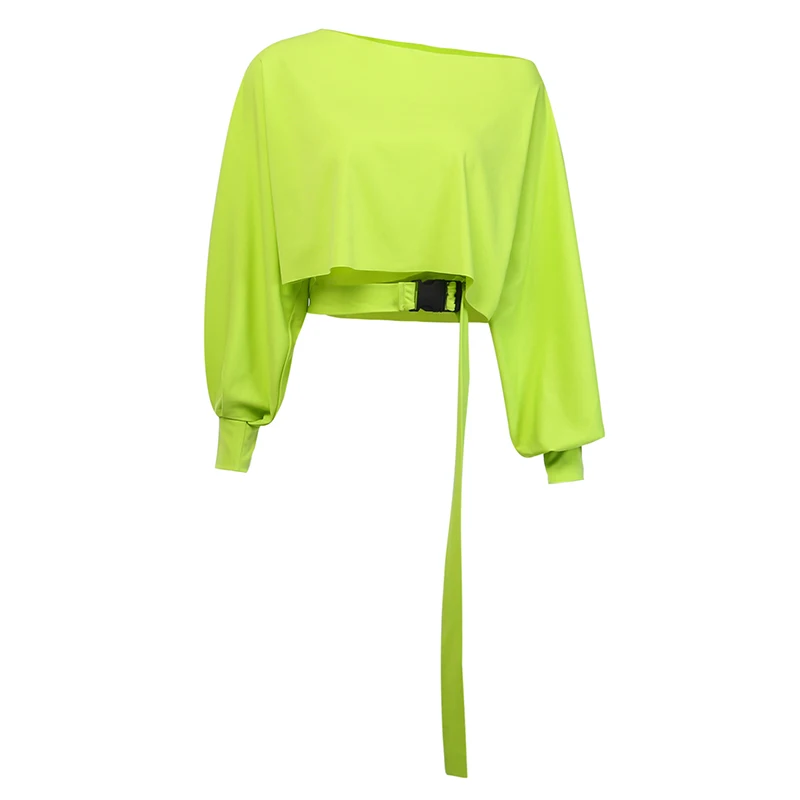 Женские осенние зеленые однотонные толстовки сумка ведро Йога рубашки