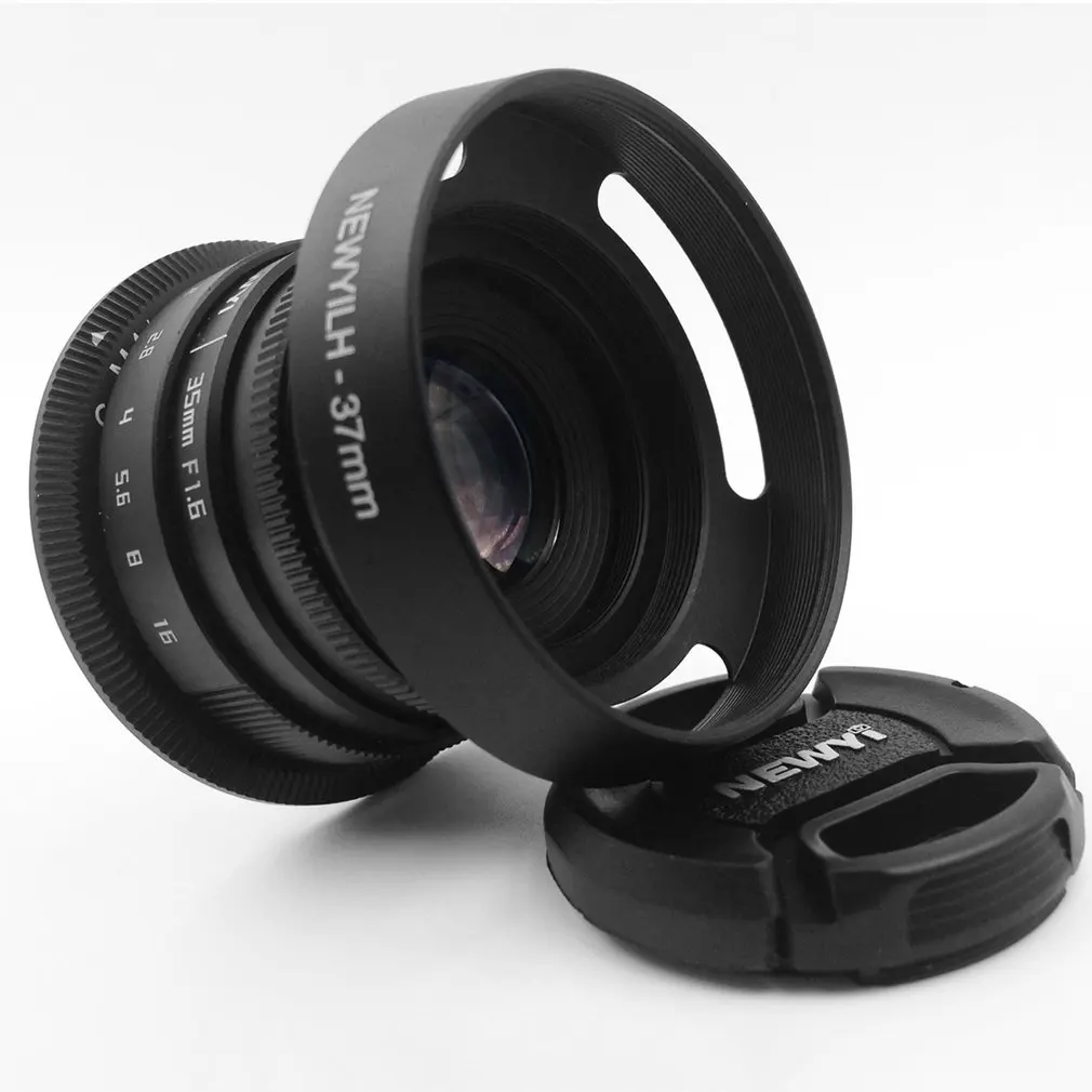 Мини 35 мм f/1,6 APS-C телевизионный объектив для Nikon1 V1/J1/V2/J2/J3/V3/S1/S2/AW1/JMount адаптер капота камеры