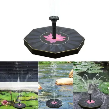 

Solar Fountain Bird Bath Patio Landscape Floating Water Pump Outdoor Garden Swimming Pool Pond Waterfall Decoration Fountain