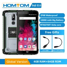 HOMTOM ZOJI Z11 IP68 Waterdichte Smartphone 5.99 ''4 GB RAM 64GB ROM mtk6750T 10000mAh Gezicht unlock 4G LTE Robuuste Mobiele Telefoon(China)