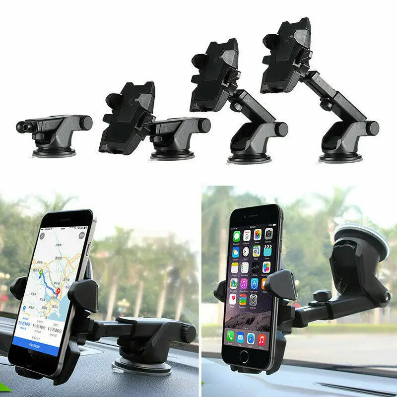 360° Car Windshield Mount Cradle Holder Stand For Mobile Cell Phone GPS iPhone