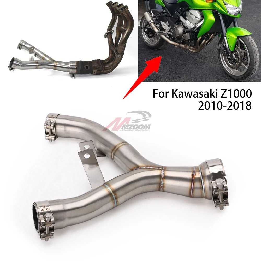 Для Kawasaki Z1000 2010, 11, 12, 13, 14, ниндзя 1000 Z1000 мотоцикл выхлопной середине ссылку подключения изменение трубы