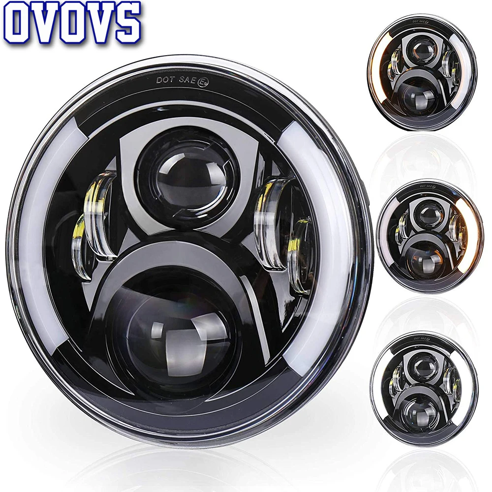 7 дюймов светодиодные фары для Honda велосипеда высокое/низкая переключение CB400SF с