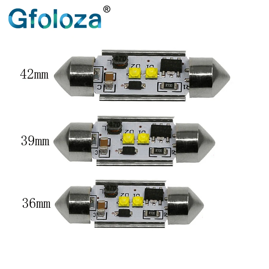 Gfoloza C5W купольная Can шина светодиодная 36/39/42 мм внутренняя лампа для чтения багажа