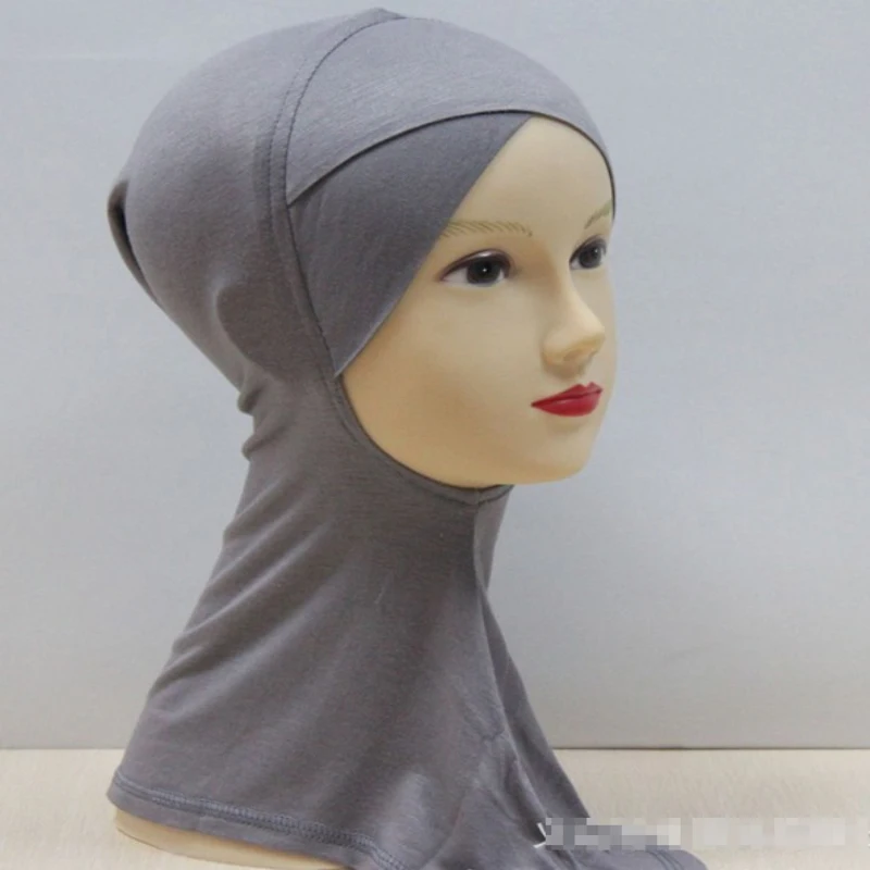 C044 Cotton jersey crisscross ninja underscarf muslim hats headband inner hats islamic small