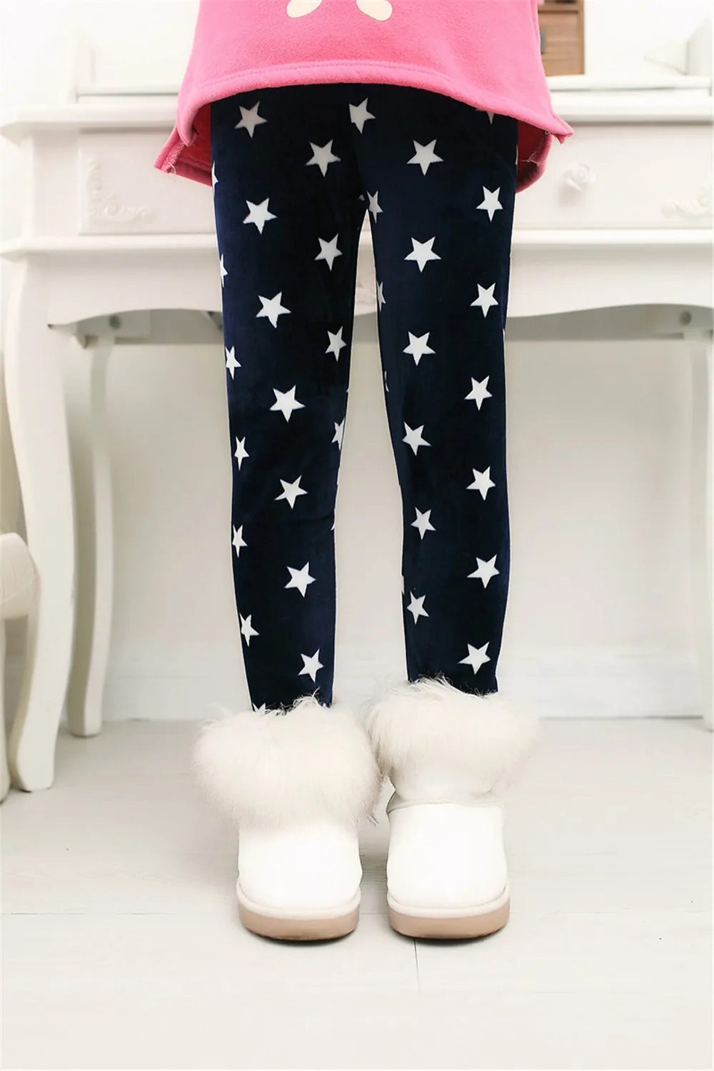 Quaslover/штаны для девочек детские осенне-зимние утепленные леггинсы детские штаны с цветным принтом цветов и бабочек длинные брюки