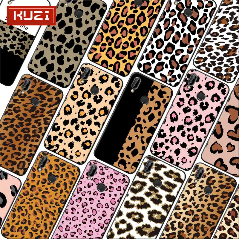 leopard print Soft Silicone Phone Case for xiaomi redmi note 7 k20 pro 5 6 4x 7a |