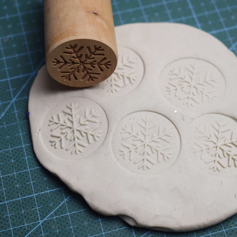 Деревянный штамп Diy глиняный инструмент тисненая скульптура полимерная модель Керамическая керамика деревянные монтируемые штампы инструменты - Цвет: xuehua