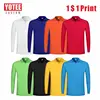 YOTEE2022 New Breathable Cheap Long Sleeve Polo Shirt Personal Group Custom Embroidery Men's Long Sleeve Polo Shirt Cheap ► Photo 1/6