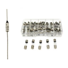 10 Pcs Circuit Cut Off TF 160 Celsius 250V 10A Temperature Thermal Fuses & 100Pcs Set 5X20mm Quick Blow Glass Tube Fuses