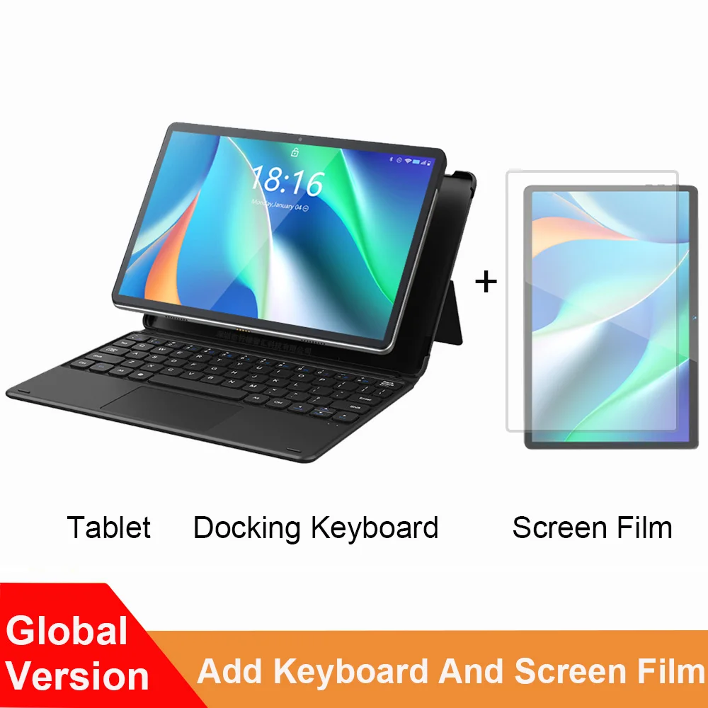 Nenmone Cheap Tablet Android 10 4G LTE 2 In 1 Tablet Laptop 10.1" With Keyboard 1920*1200 2K FHD Resolution 13MP+5MP Camera small android tablet Tablets