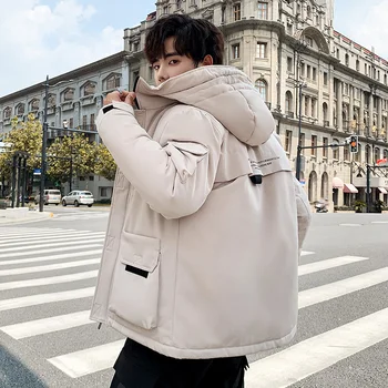 

New Autumn Mens Jacket Streetwear Slim Fit Warm Men Jacket Streetwear Hooded Causal Solid Male Coat Fashion Windbreaker Jackets