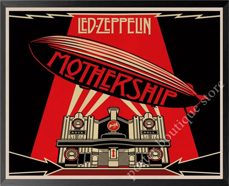 Led Zeppelin рок-н-РОЛ постер, Jimmy страница, Роберт Плант винтажные наклейки домашний Декор наклейки на стену девять процентов/7