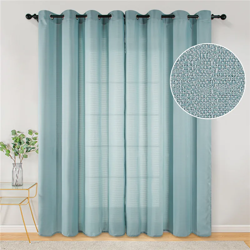 Topfinel-cortinas para sala de estar, para ventana, cocina, tratamientos de ventana modernos, gasa, cortina hecha a medida