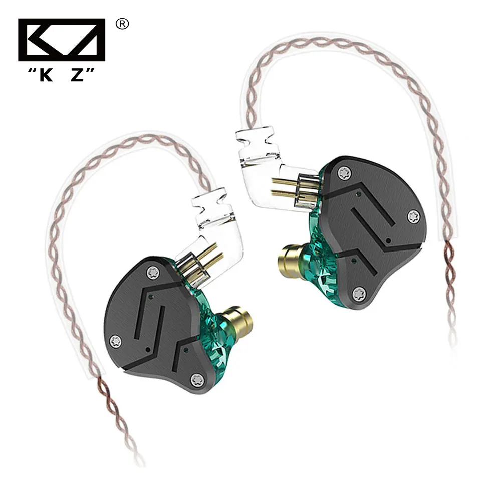 KZ ZST 1BA + 1DD наушники для ушей гибридная гарнитура HIFI музыкальные спортивные с