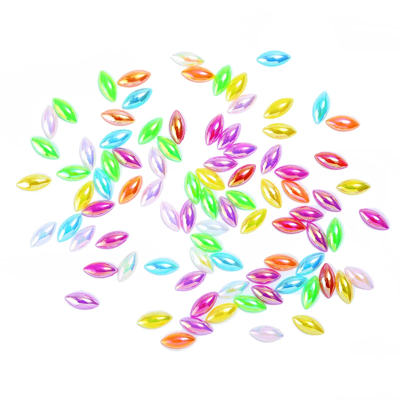 

100p 7X15MM жемчужные украшения для скрапбукинга, сумка для одежды, украшения телефона