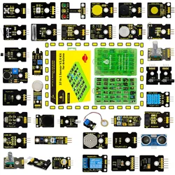 Keyestudio – Kit de capteur V2.0 37 en 1, Kit d'apprentissage pour Arduino (sans carte Arduino) 