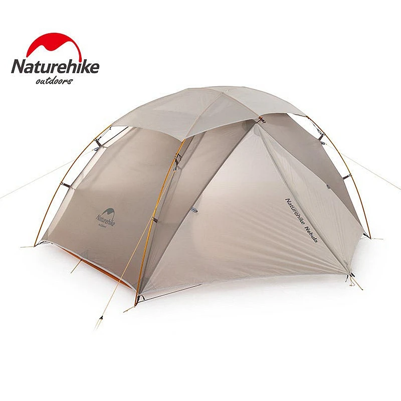 Naturehike 2 человек открытый тент с бесплатным ковриком Сверхлегкий двухслойный