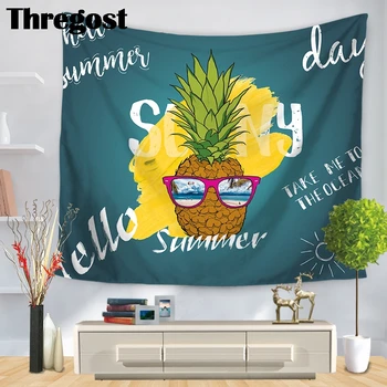 

Thregost Cartoon Hippie Tapestry Polyester Print Woven Rectangle Wall Rug College Dorm Room Decor Wall Cloth Tapestries