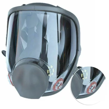 

1PCS Reusable Full Face Gas Facepiece UV Protection Welding For 6800 Painting Spraying Large Size Face Cover Blue