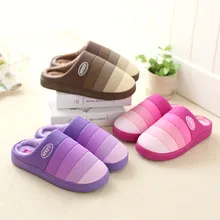 Мужские зимние домашние тапочки; нескользящая теплая обувь для спальни; Плюшевые тапочки для женщин и мужчин; pantoufle femme; тапочки