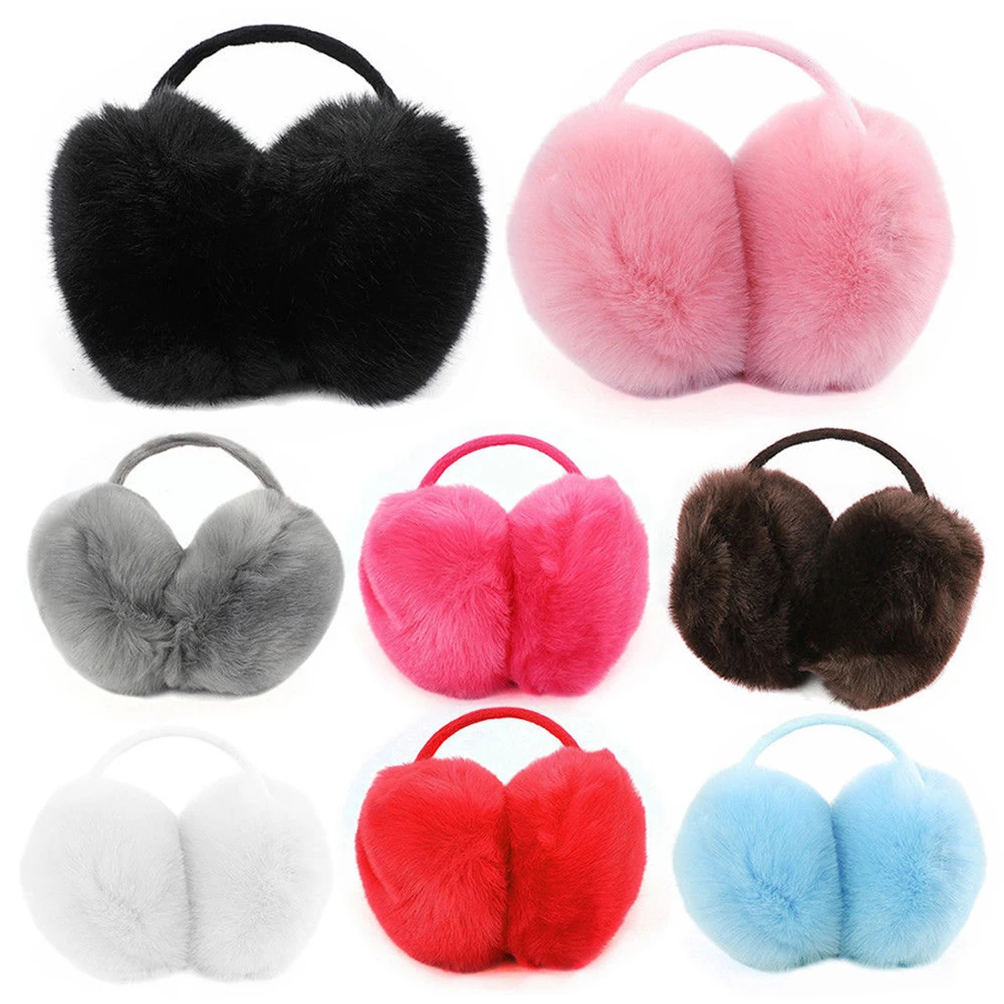 2021 nouvelle fourrure douce en peluche cache-oreilles hiver automne chaud et confortable fourrure oreille plus chaud bandeaux extérieur chaud cache-oreilles