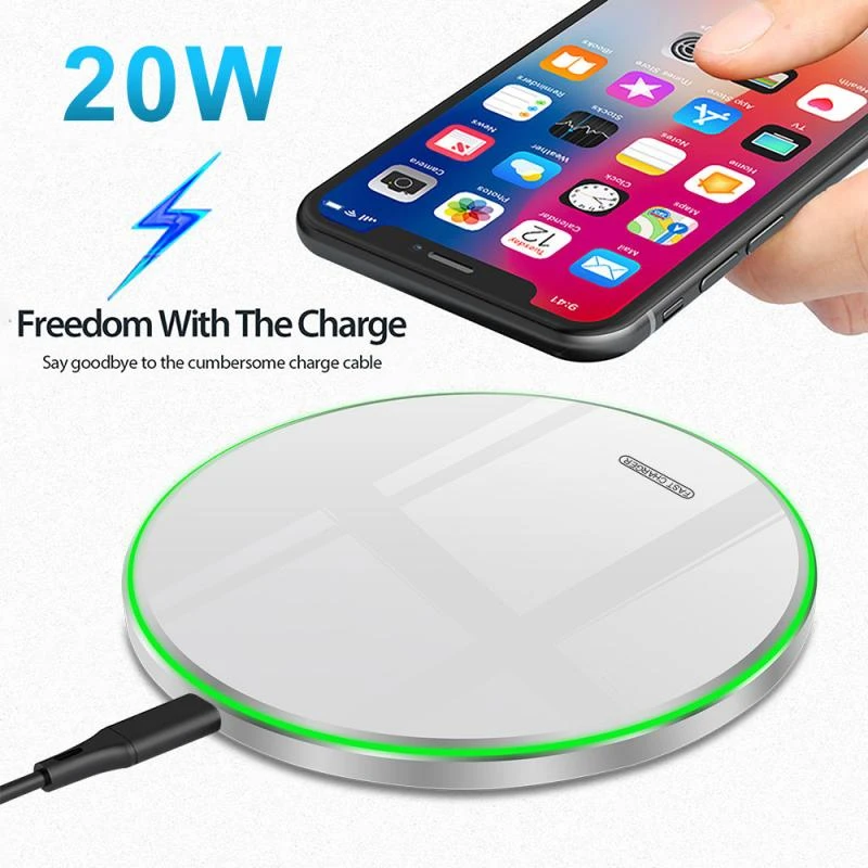 20W 30W Wireless Charger For IPhone 12 Pro XR XS Max 8 Fast Wirless