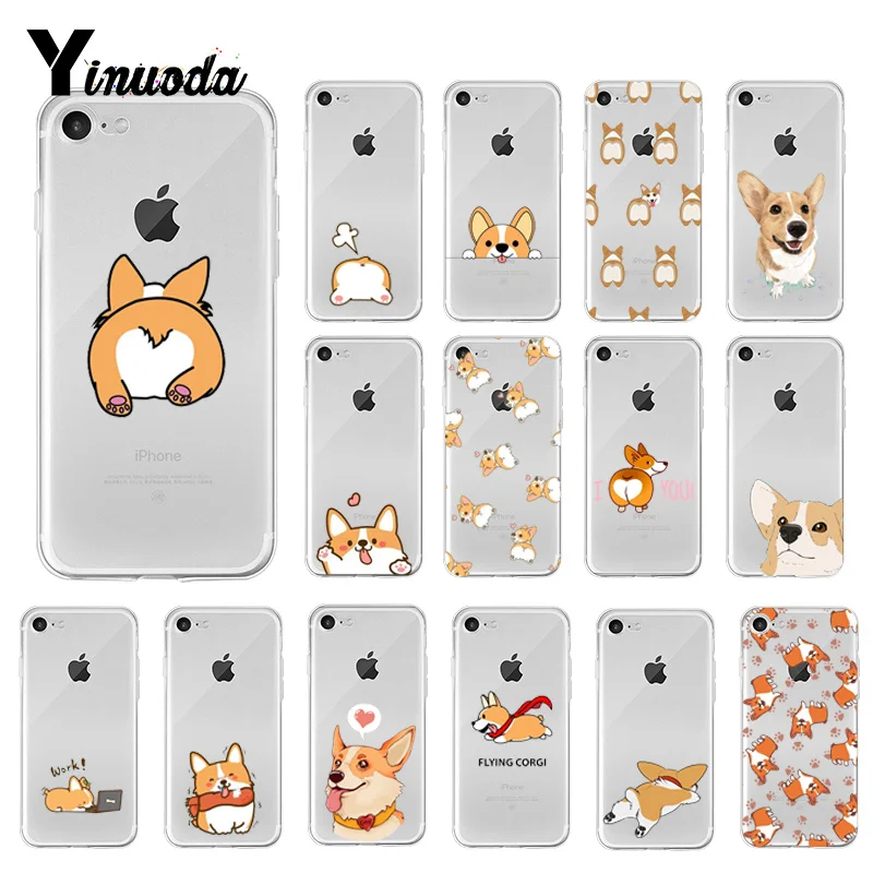 Cute Corgi Butt Animal Puppy Phone Case Cover Shell Per Iphone 13 12Pro Max Se 2020 8 7 6 6S Plus X Xs Max 5 5S Se Xr 10