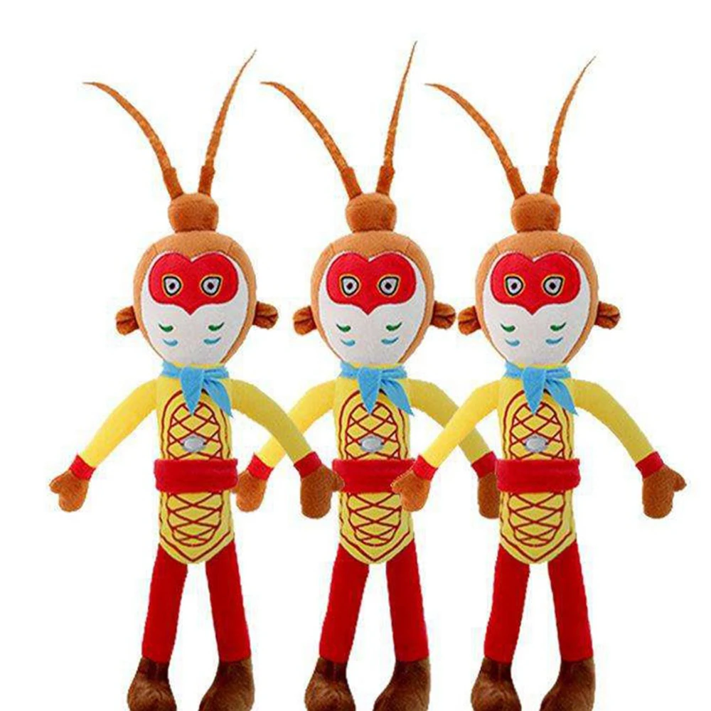 

Cute monkey plush toy Chinese style cartoon character Sun Wukong soft fill doll children's gift home decoration WJ232