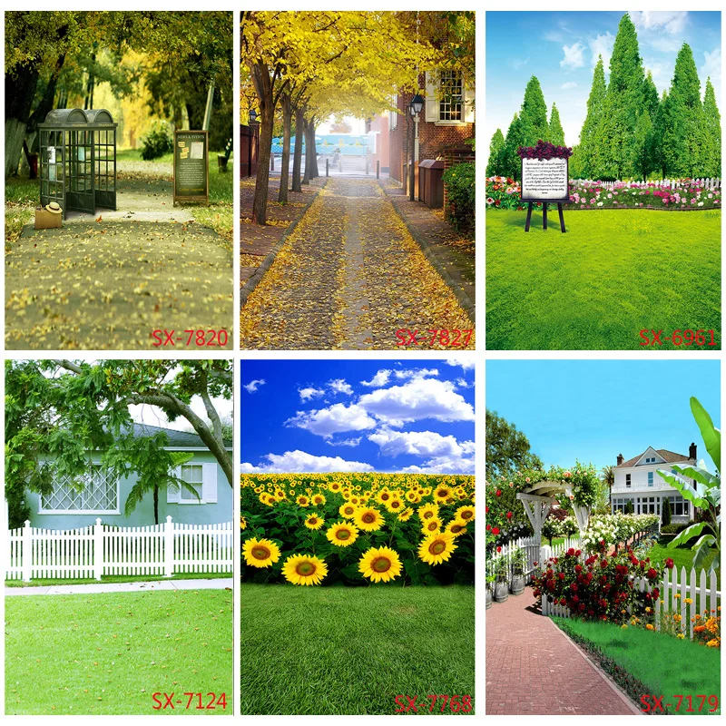

ZHISUXI Natural Scenery Photography Background Lawn Forest Landscape Travel Photo Backdrops Studio Props 2157 YXFL-39