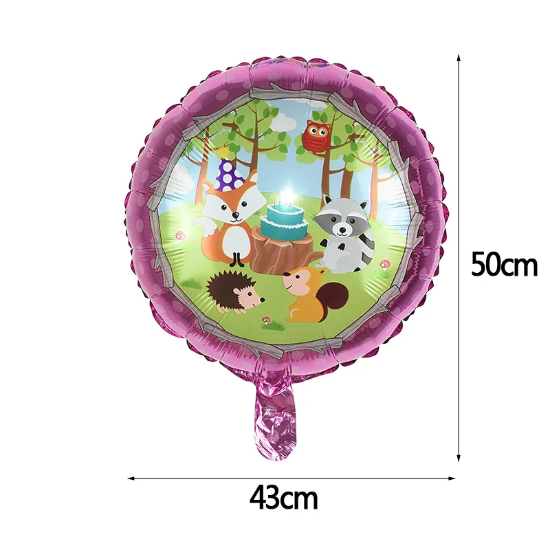 5/7pcs Animal Balloon Set Safari Forest Zoo Theme Party Decoration Foil Latex Ballons Jungle Party Supplies Kids Birthday Favors