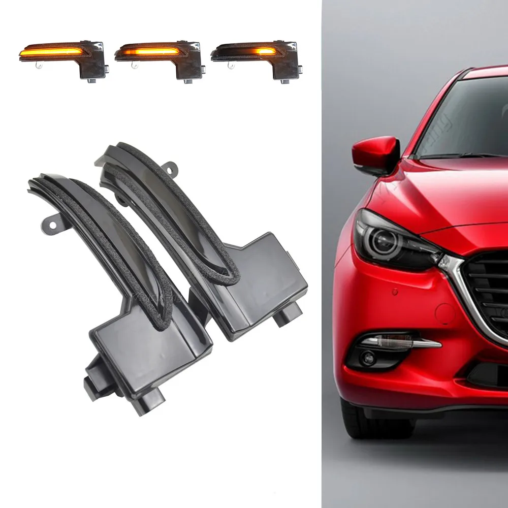 

LED Dynamic Turn Signal Blinker Sequential Side Mirror Indicator Light For Mazda3 Mazda 3 Axela Mazda6 Mazda 6 Atenza 2017 2018