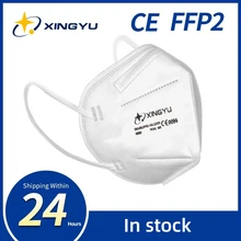 Masque facial 5 couches FFP2, 5 à 200 pièces, filtre CE, Anti-poussière, Anti-brouillard, respirant, masques de sécurité ffp2, fabricant, livraison rapide