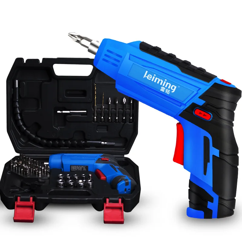 

Lei Ming Electric Screwdriver Rechargeable Electric Screwdriver Small Hand Drill Turn Pistol Drill Mini Screwdriver Tool Kit