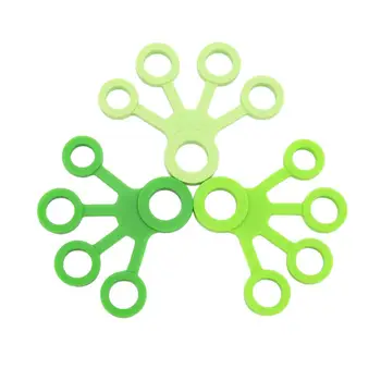

3pcs/set Silicone Hand Exerciser Finger Massage FingerTraining Belt Stretch Ring Device Relieve Pressure