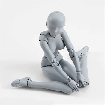

JOYLIVE Gesture Figure Drawing Models Naked Baby Deluxe Edition Gray Supporting Mixed Weapon Walk-on