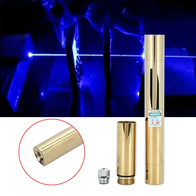 

Laser Pointer Laser Pen 5000mW Golden Military Flashlight High Powered Focusable Beam Starry Sky Laser Light Portable 2*16340