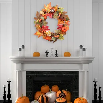 

Handmade Simulation Garlands Halloween Party Holiday Decor Fashion Wall Window Hanging Wreath for Shopping Mall Counter