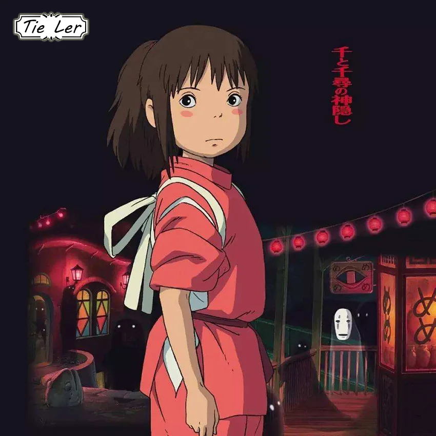 Wall-Sticker Paper Poster Kraft Miyazaki Tie Ler Home-Decor Anime Cafe Bar Hayao