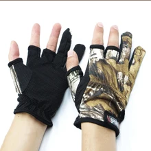 3 противоскользящие перчатки для пальцев, водонепроницаемые перчатки для охоты, рыбалки, спорта на открытом воздухе, камуфляжные гелевые защитные перчатки, разные цвета, спортивные