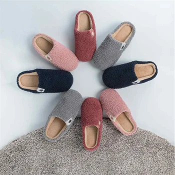 

Xiaomi Plush Cotton Slippers Winter Slippers Home Men Women Couples Warm Floor Shoes PVC Non-slip Soles Indoor Slippers