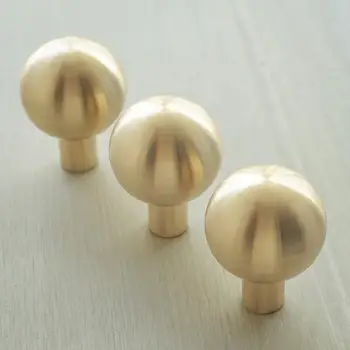 

1.1" Diameter Copper Spherical Drawer Knobs Door Knobs Dresser Pulls Brass Kitchen Cabinet Knobs Furniture Hardware 28mm