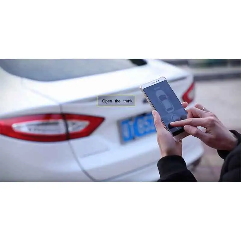 Smartphone PKE Car Security Alarm system Eith App Control Passwords Keyless Entry Car Door Mobile A