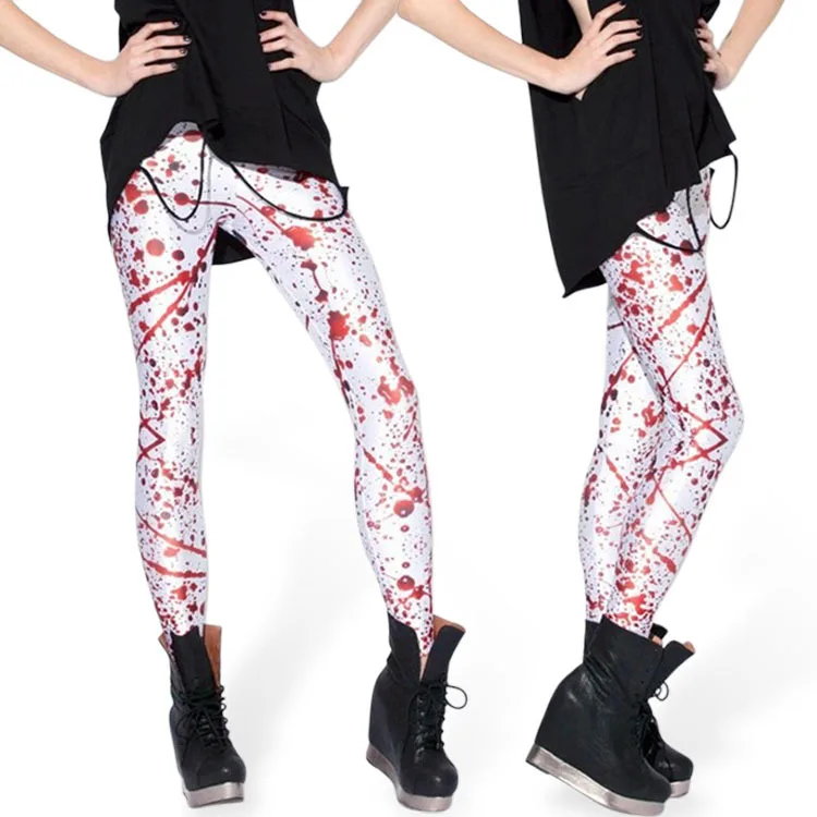 

Europe And America Fashion New Style Leggings Color Splash-Ink-Digital Printing Leggings Hot Sales
