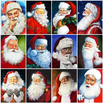 

Evershine Diamond Painting Santa Claus 5D DIY Diamond Embroidery Cartoon Cross Stitch Mosaic Full Layout Home Decoration