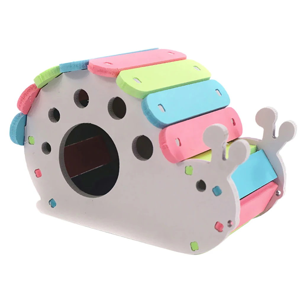 Hamster House Cute Snail Shape House for Pets Rat Mice Guinea-pig Nest