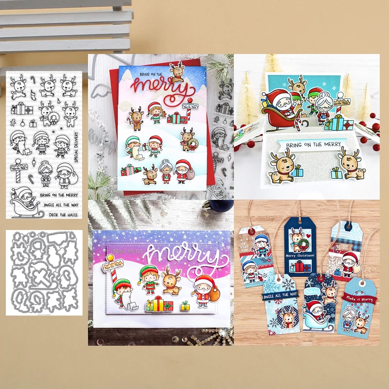 Lucky Goddess North Pole Littles металлические режущие штампы и альбом для штампов бумажного