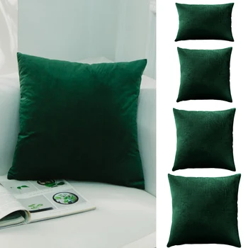 

1pc Velvet Cushion Cover Pillow Cover Pillow Case Green Yellow Pink Gray White Black Home Decorative Sofa Throw Pillows